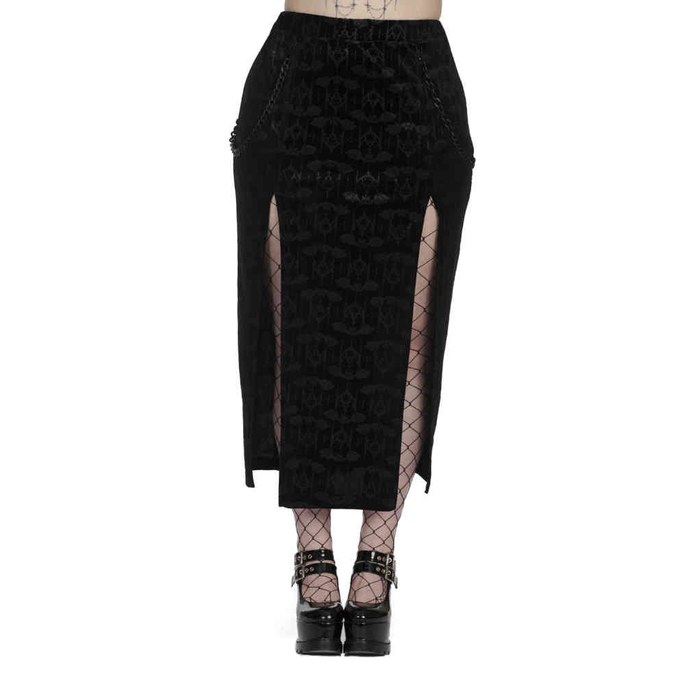 Banned - Stigmata Long skirt - Black